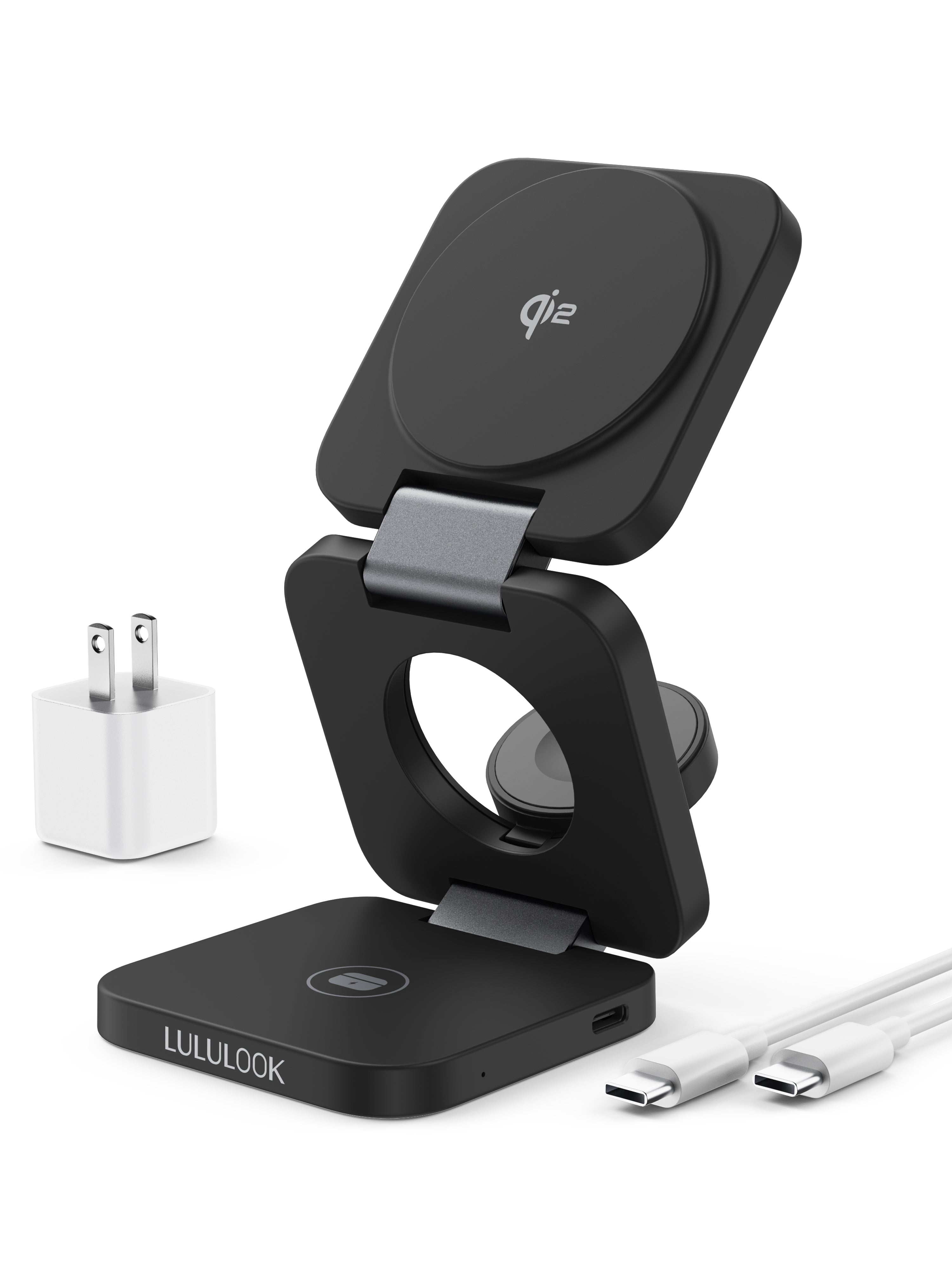 Ultra-Nano Qi2 3 in 1 Wireless Travel Charger for Apple