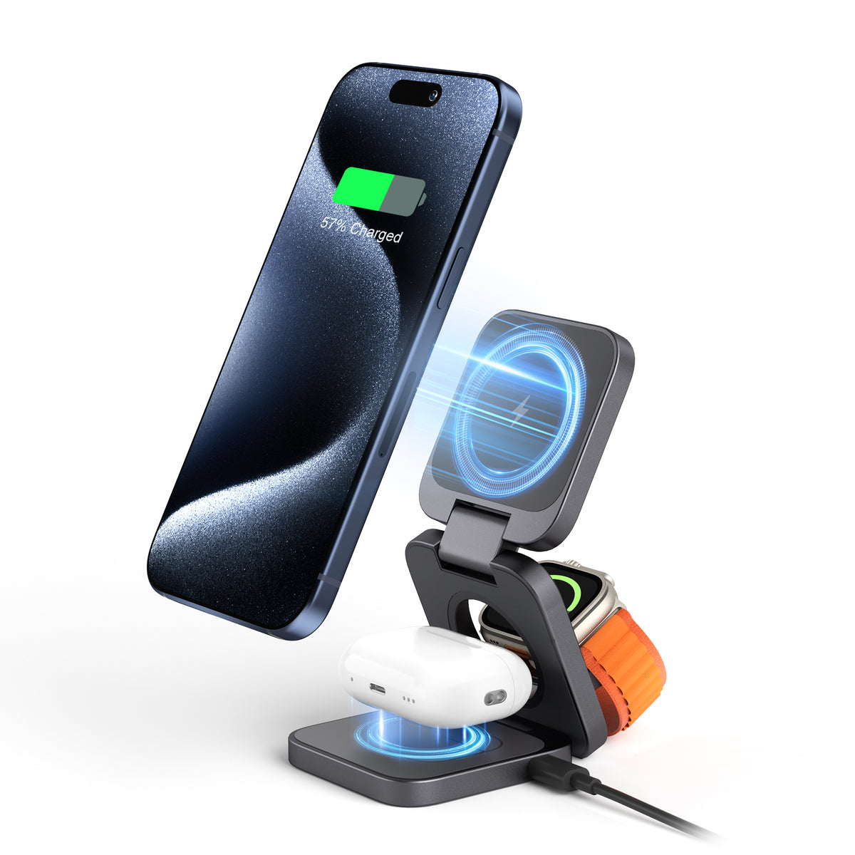 Ultra-Nano 3-in-1 Magnetic Wireless Charger