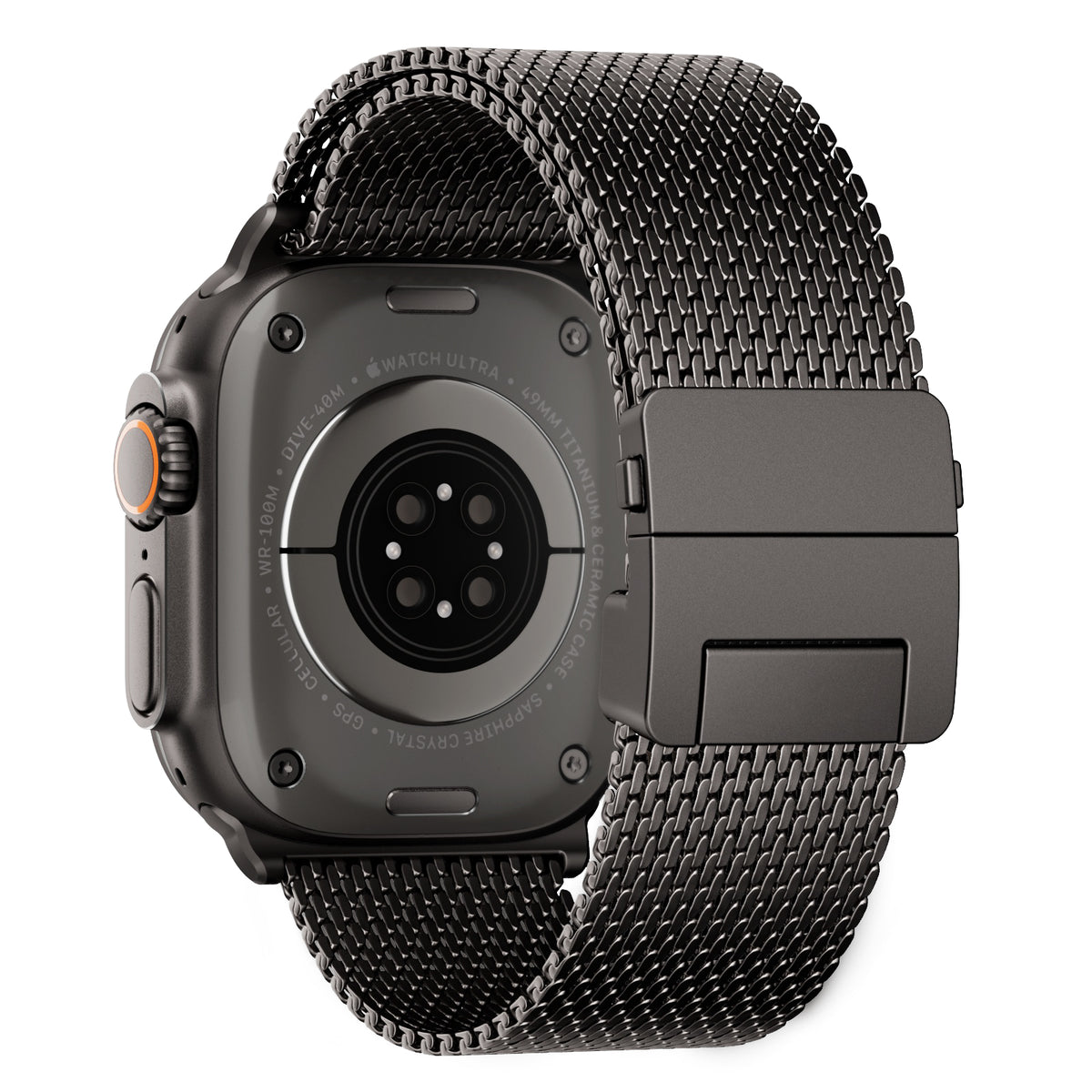LULULOOK Grade 5 Titanium Milanese Band for Apple Watch Ultra 