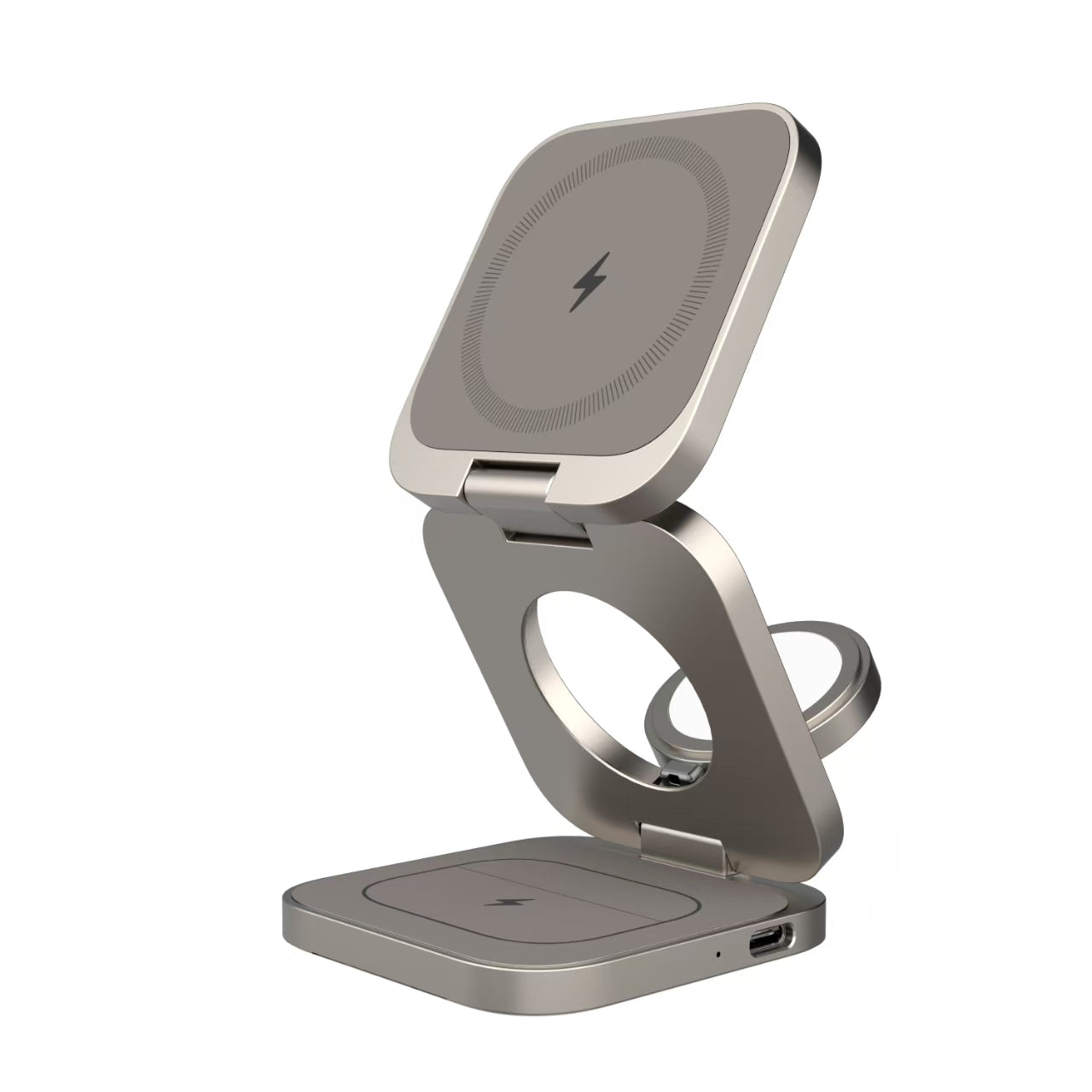 Qi2.2 25W Aluminum 3-in-1 Foldable Magnetic Charger