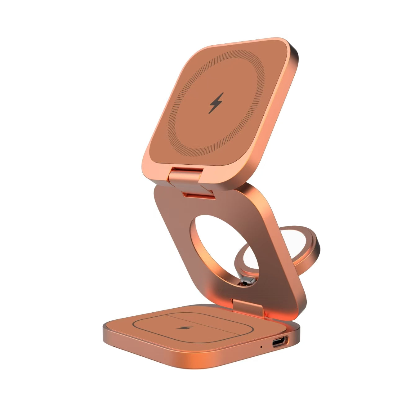 Qi2.2 25W Aluminum 3-in-1 Foldable Charging Station