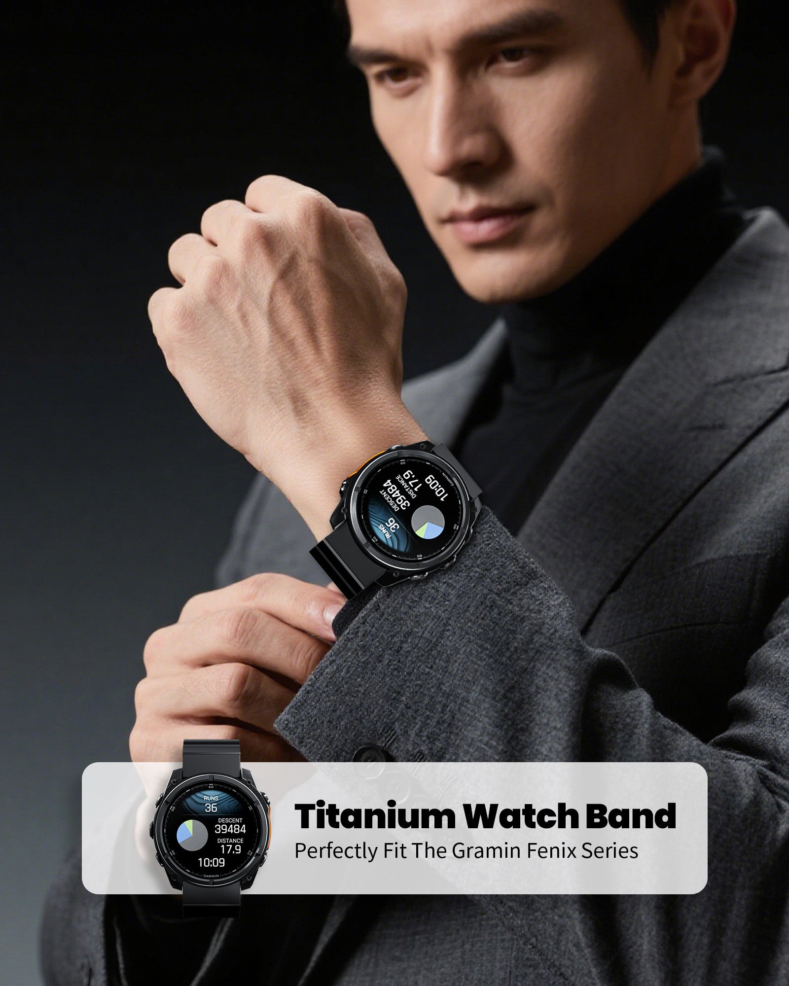 Garmin 26mm Titanium Band