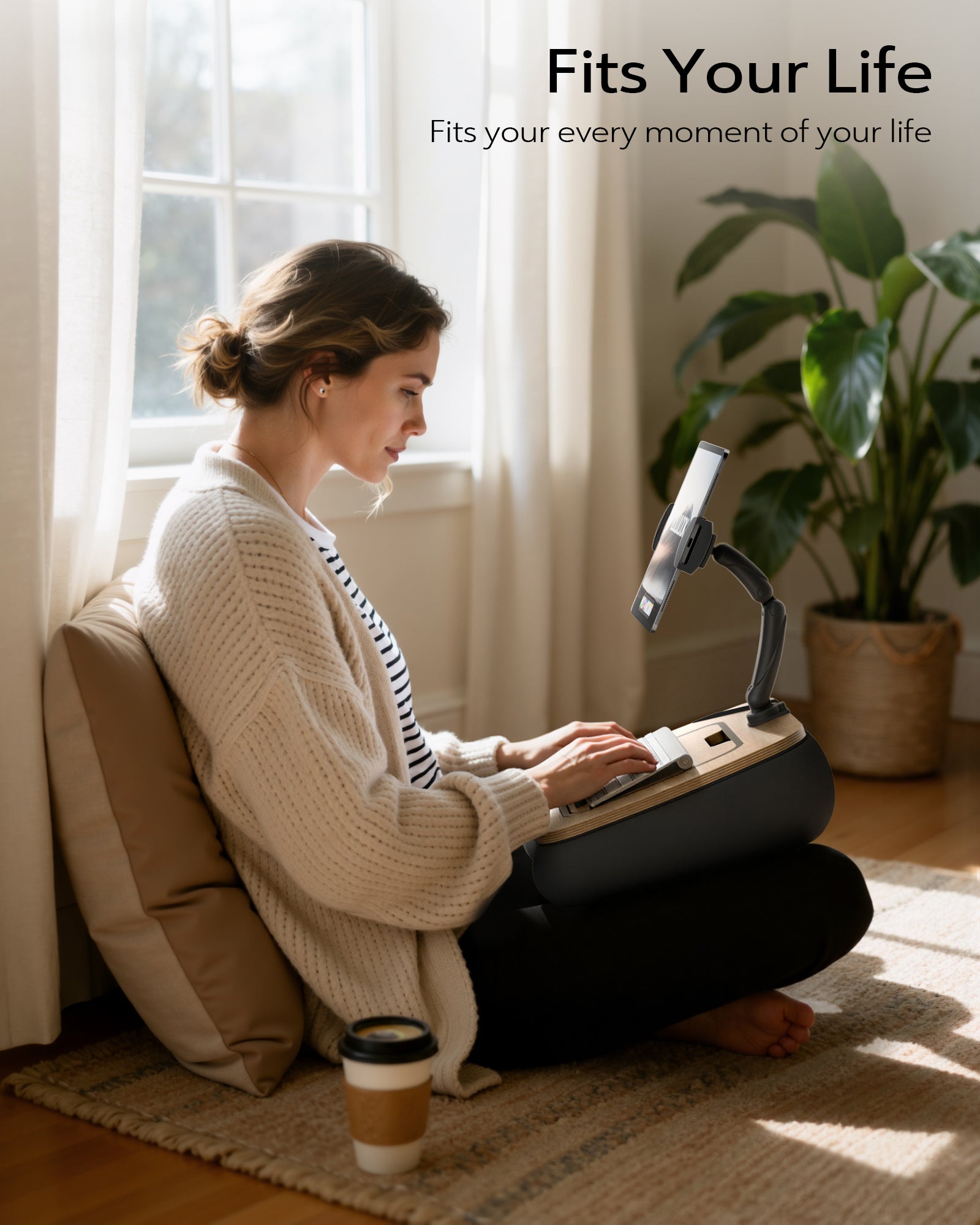 2-in-1 Lap Desk & Kindle Pillow Stand