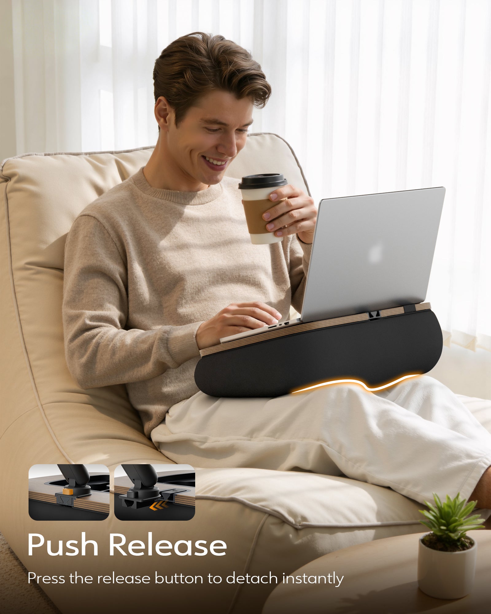 2-in-1 Lap Desk & Kindle Pillow Stand