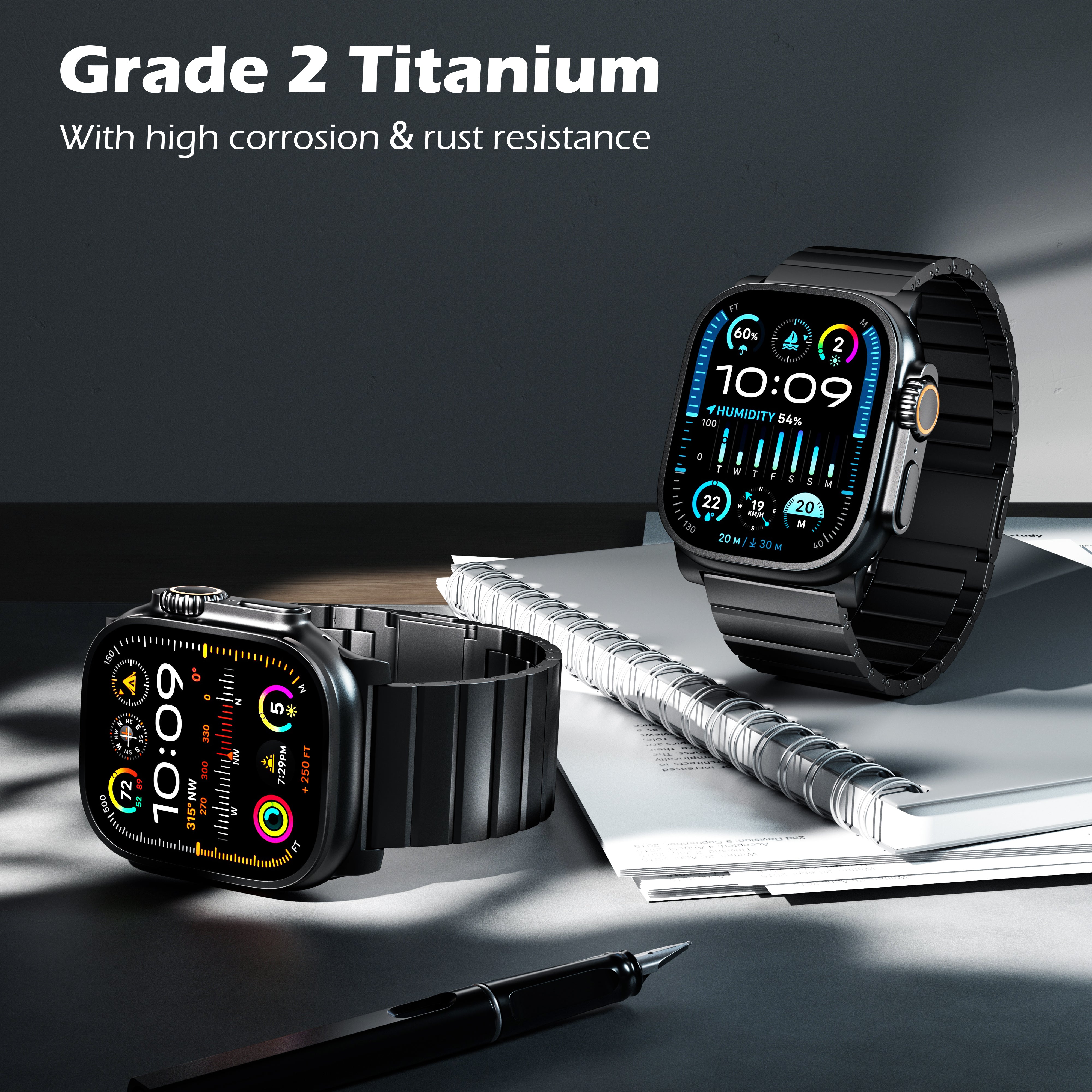 Grade 2 Titanium Magnetic Band for Apple Watch Ultra