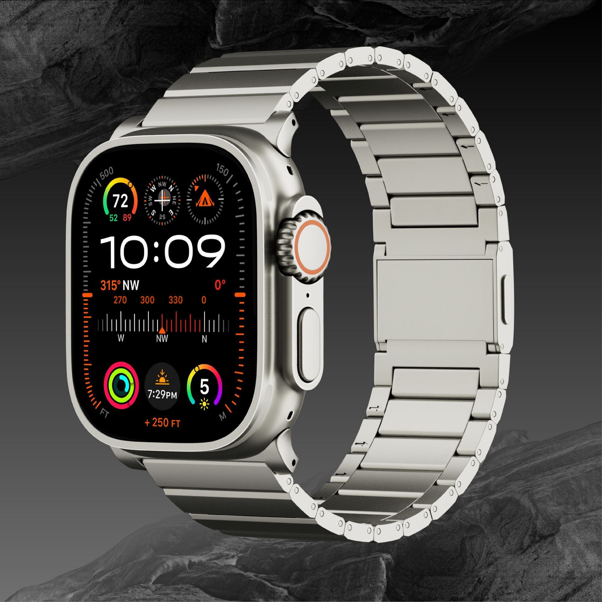 Grade-2-Titanium-Magnetic-Band-for-Apple-Watch-Ultra-9