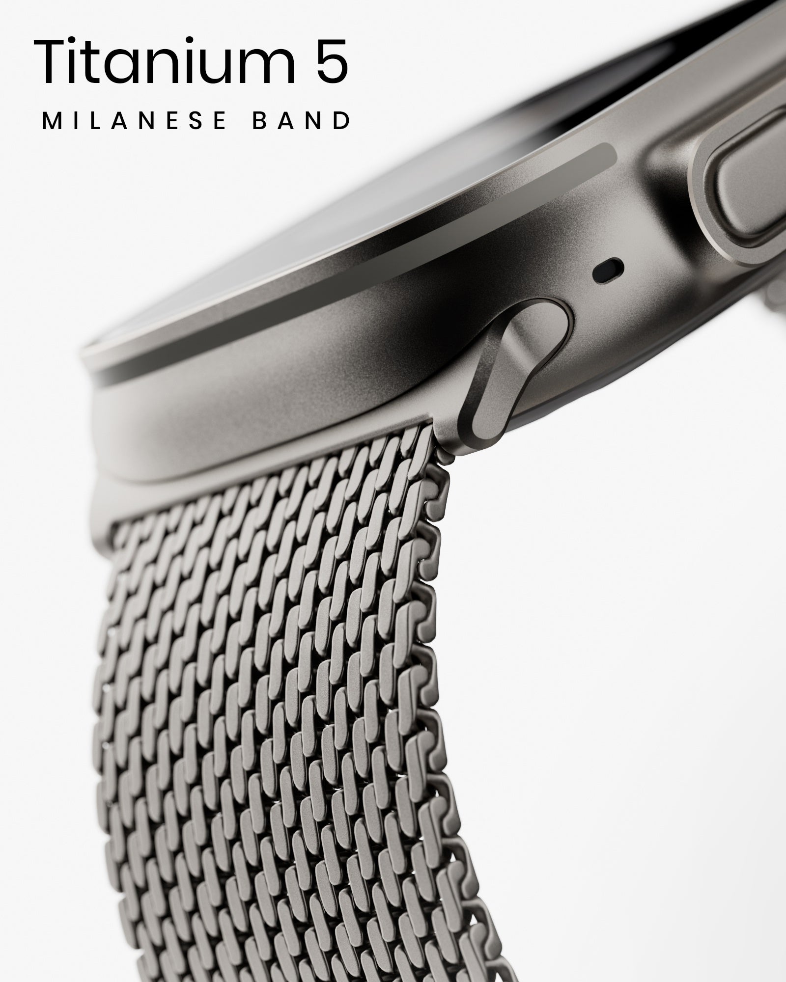 Titanium Milanese Band - Grade 5 Edition