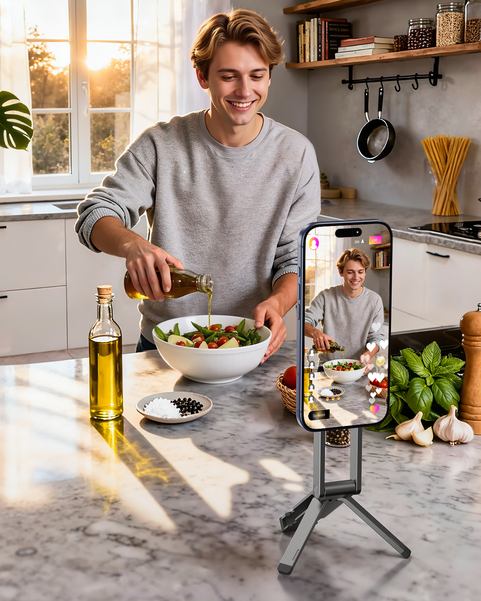 Magnetic Tripod Stand for iPhone