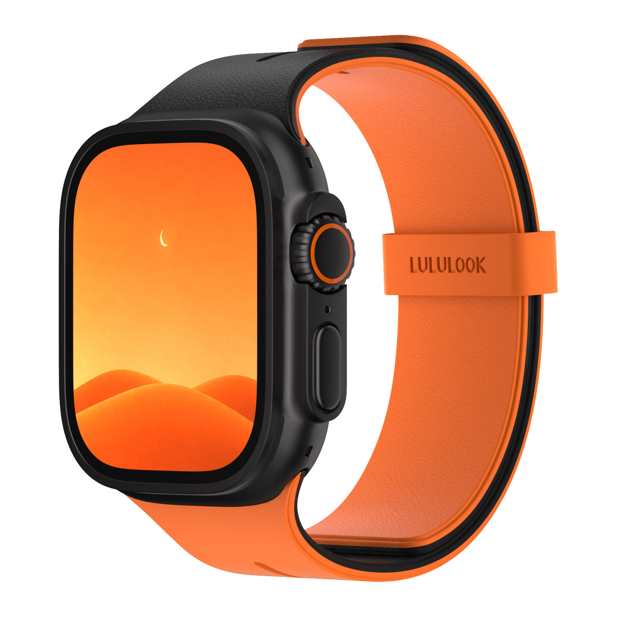 LULULOOK-Magduo-Reversible-Apple-Watch-Band-Orange