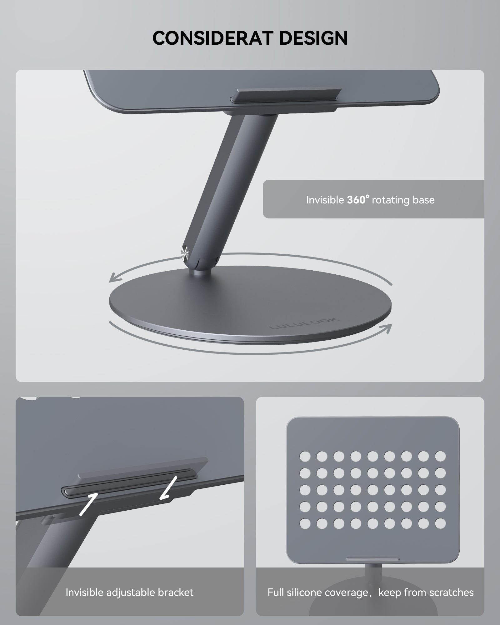 360 Rotating Foldable Laptop Stand
