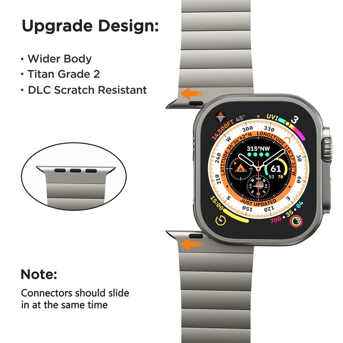 Titanium Link Band For Apple Watch