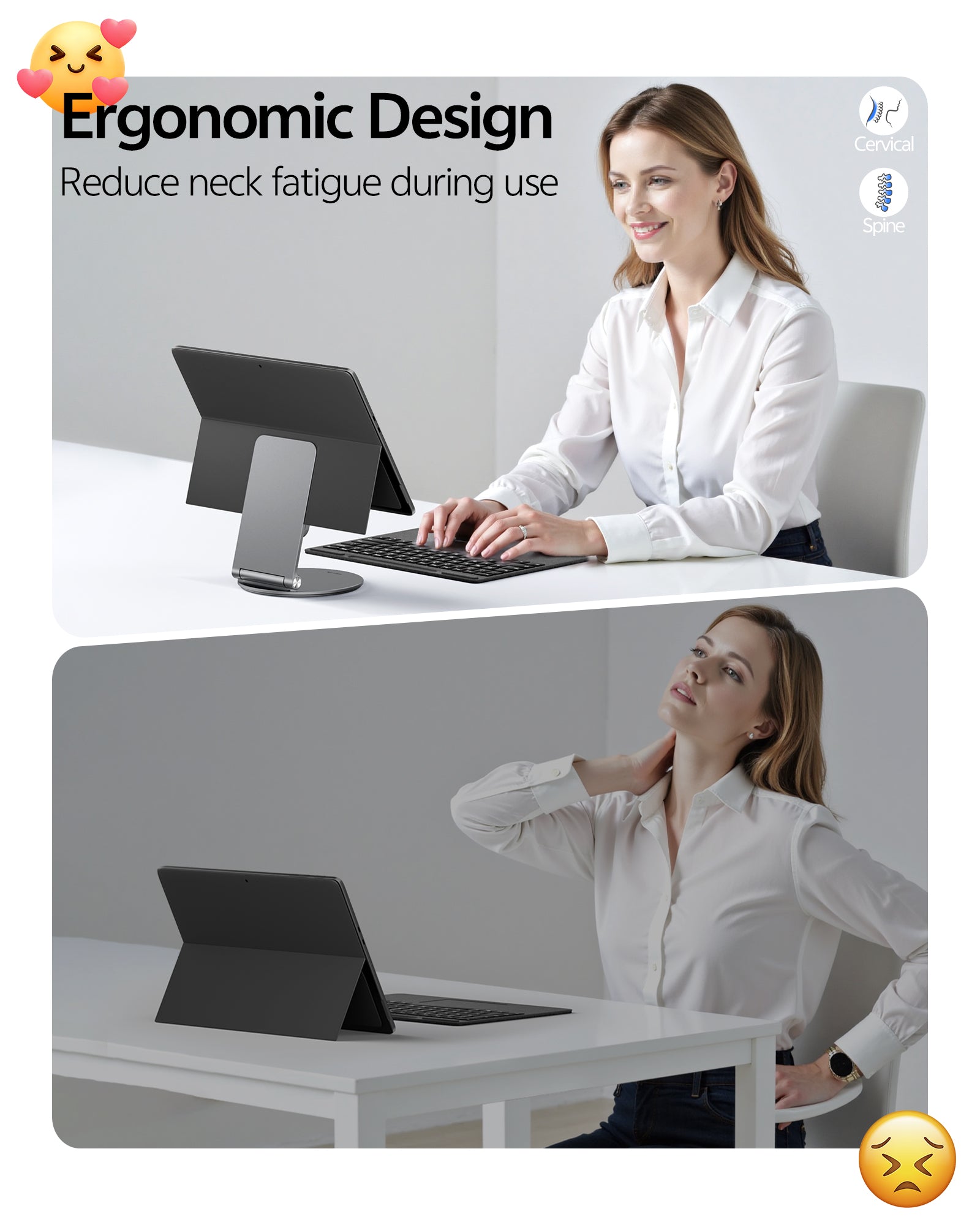 360 Rotating Foldable Surface Pro Stand