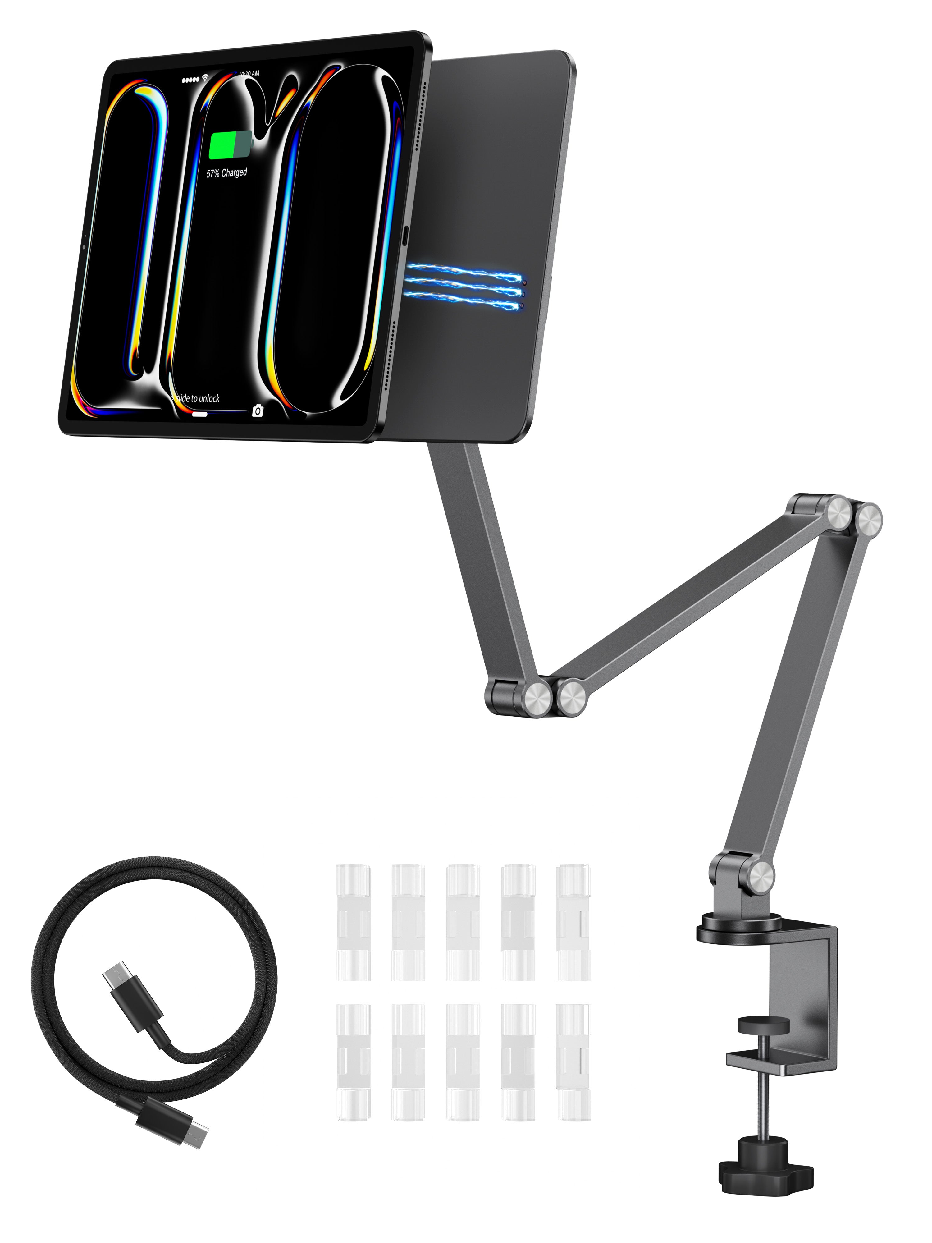 Foldable Magnetic Charging Mount for iPad