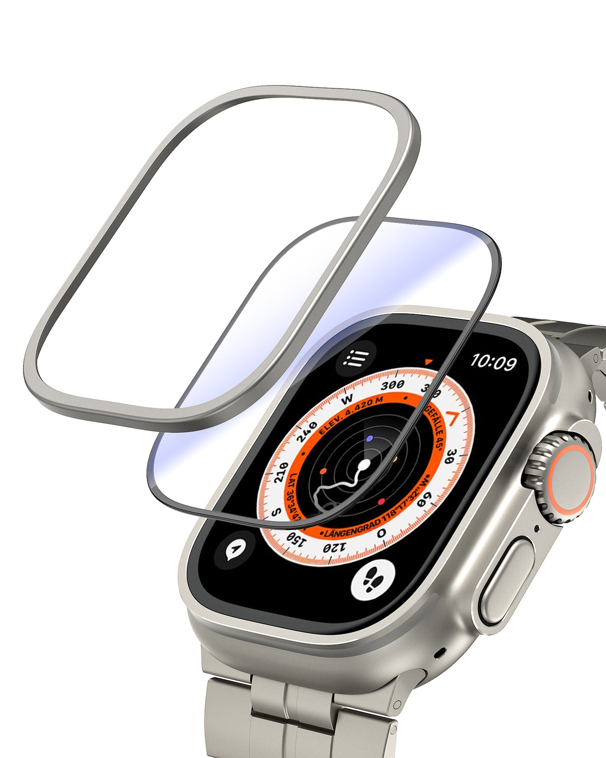 Sapphire Tempered Glass with Titanium Frame for Apple Watch Ultra