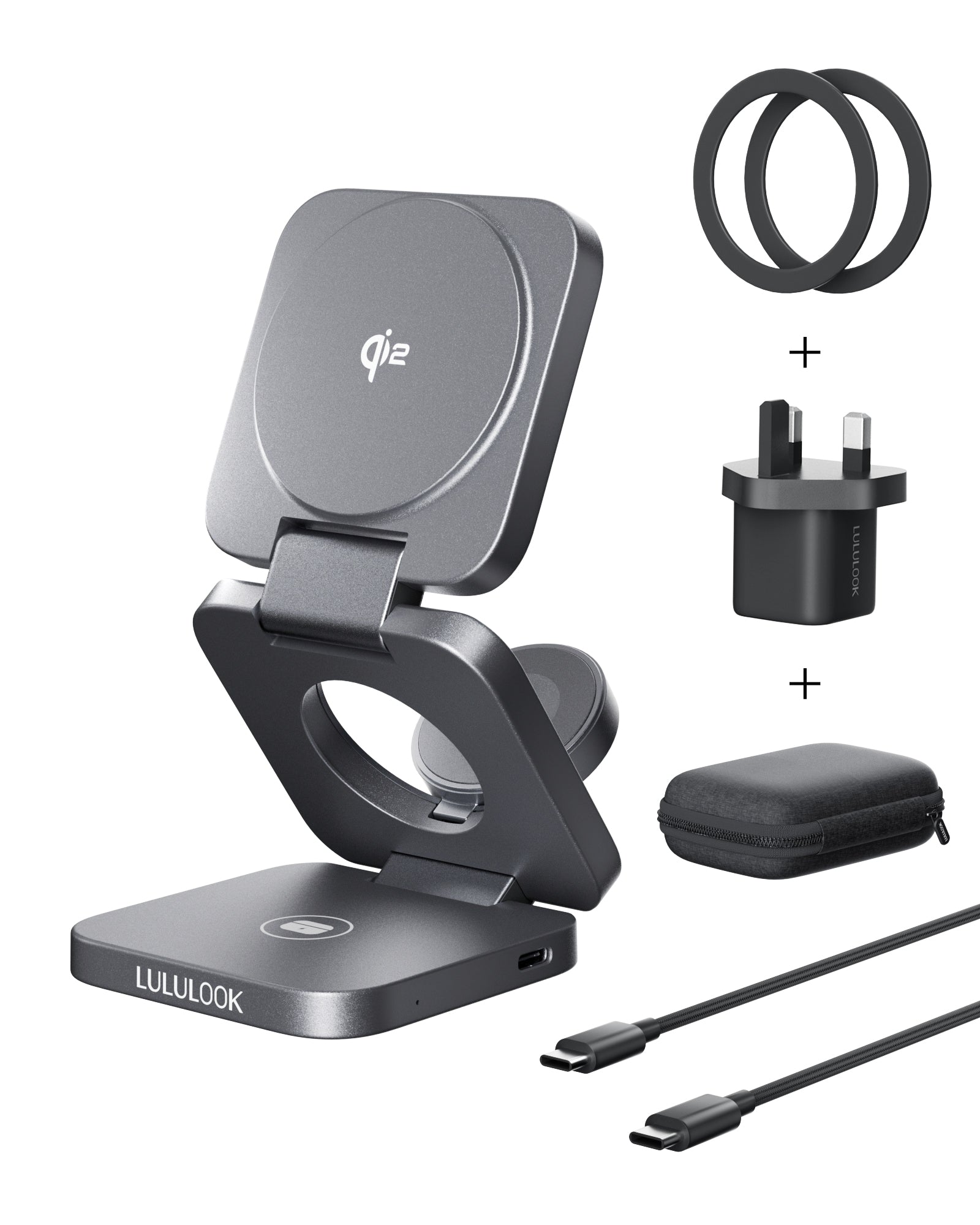 Qi2 3 in 1 Wireless Travel Charger for Samsung