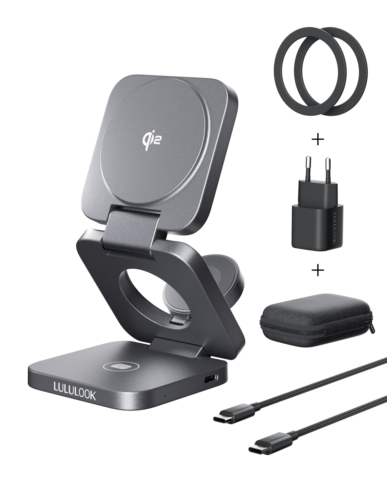 Qi2 3 in 1 Wireless Travel Charger for Samsung
