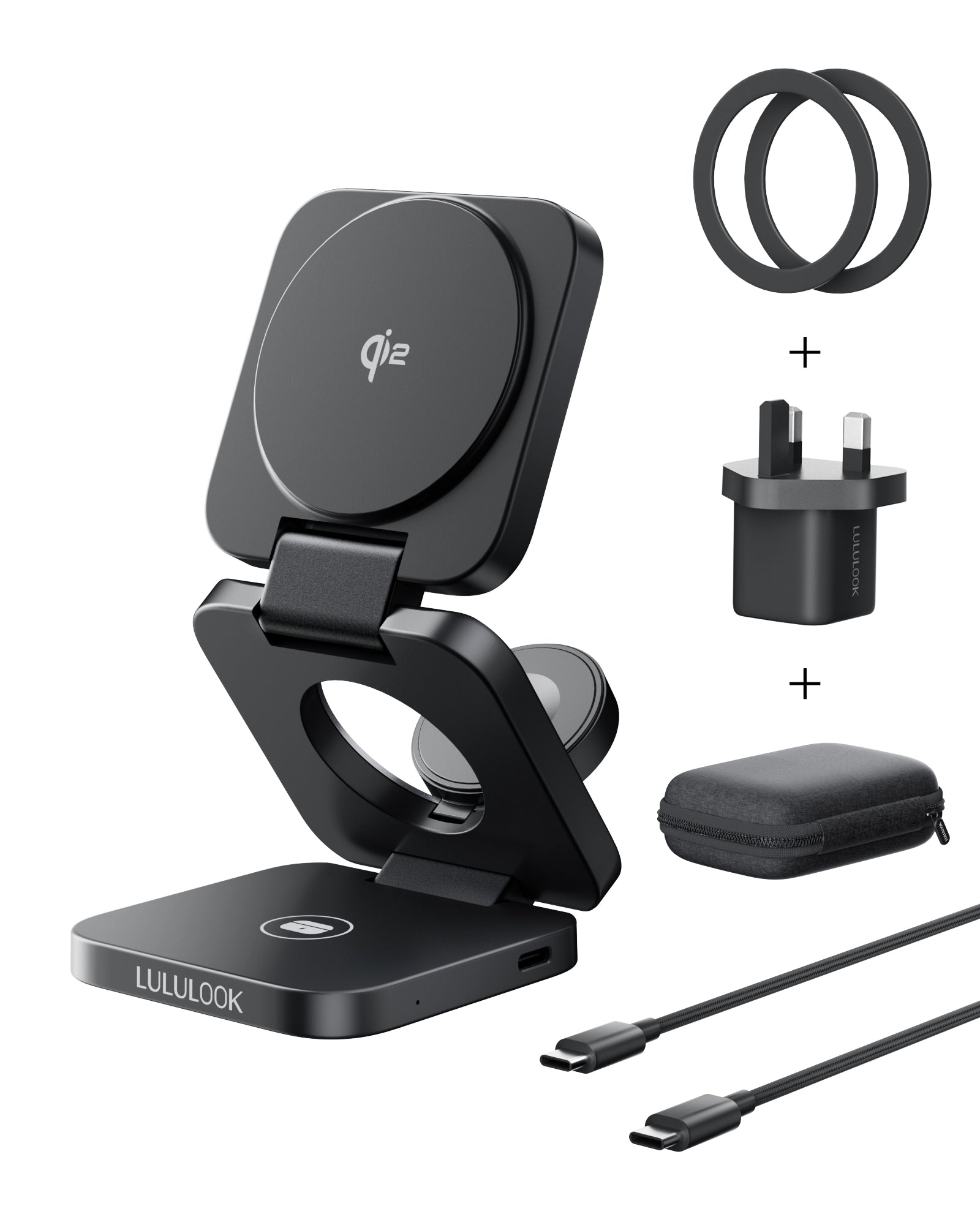 Qi2 3 in 1 Wireless Travel Charger for Samsung