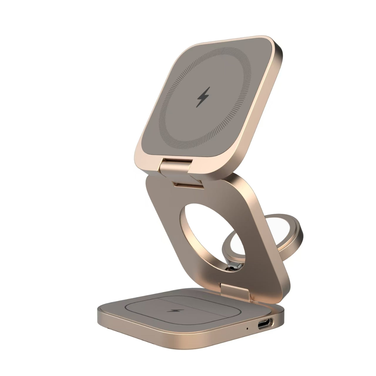 Qi2.2 25W Aluminum 3-in-1 Foldable Magnetic Charger