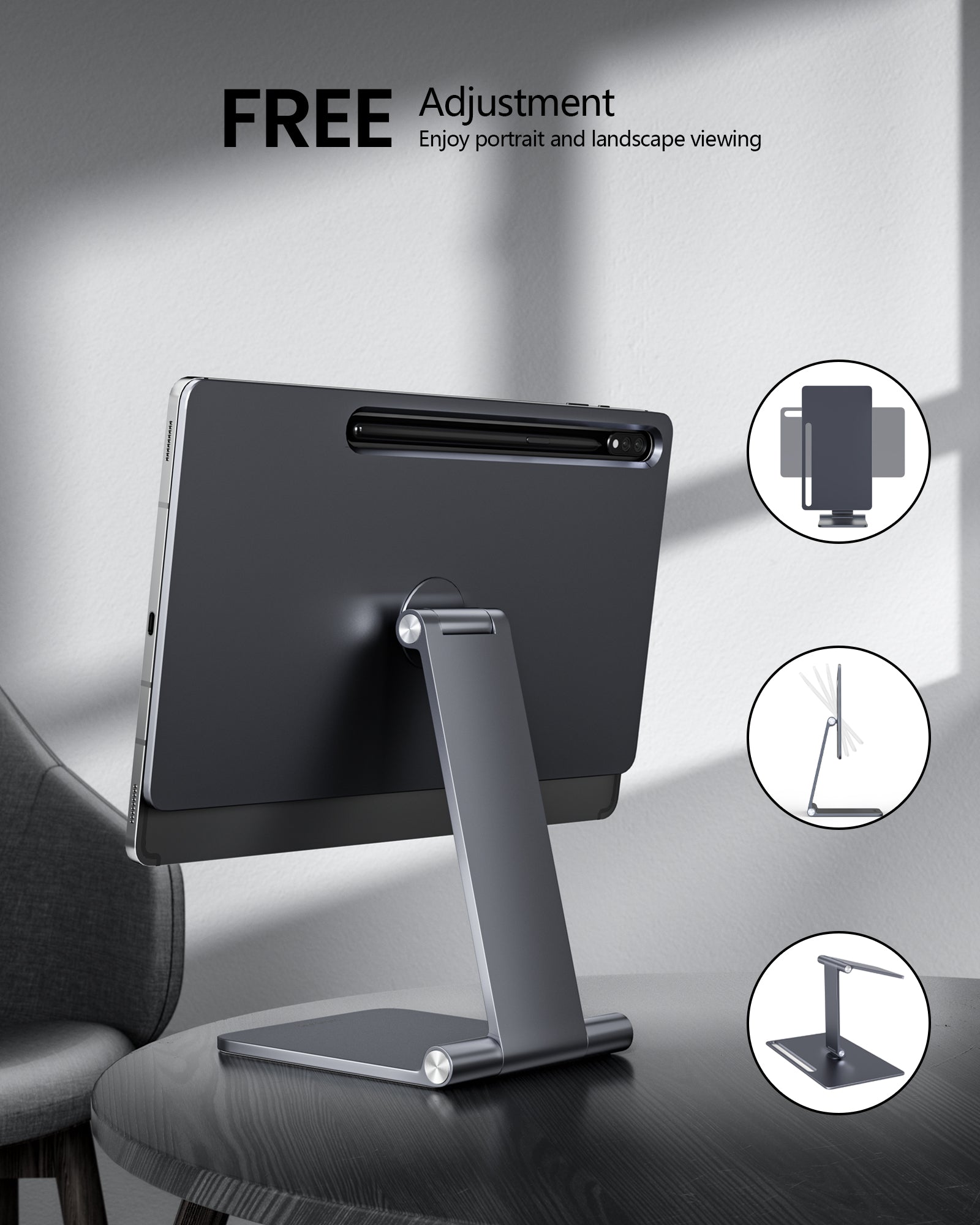 Magnetic Stand for Galaxy Tab S10/S9/S8 Ultra | S9+/S9 FE+/S8+/S7+/S7 FE