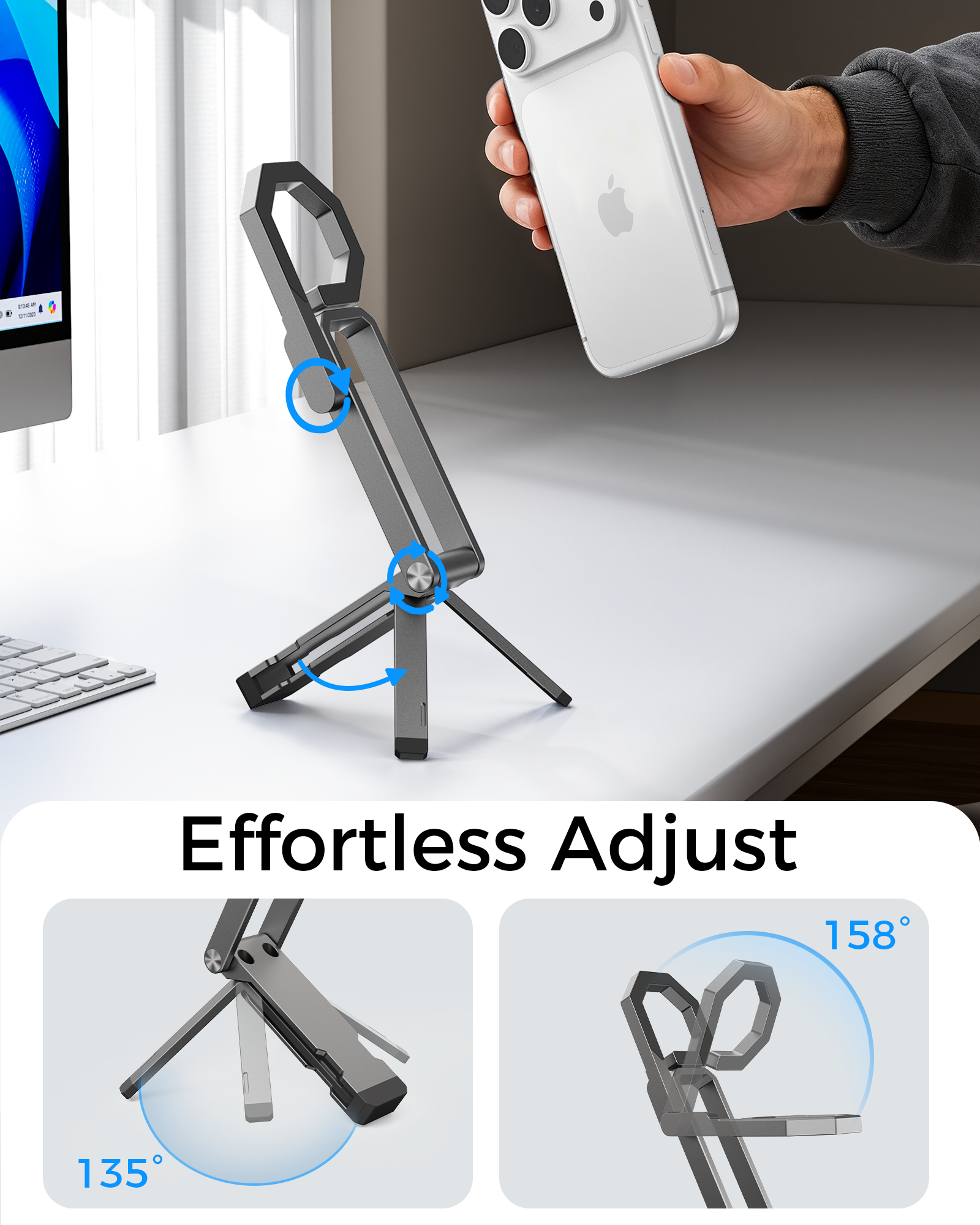 Magnetic Tripod Stand for iPhone