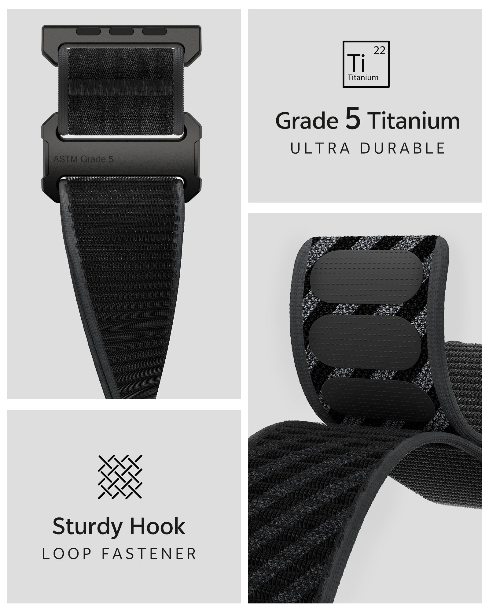 Grade 5 Titanium Nylon Band for Apple Watch