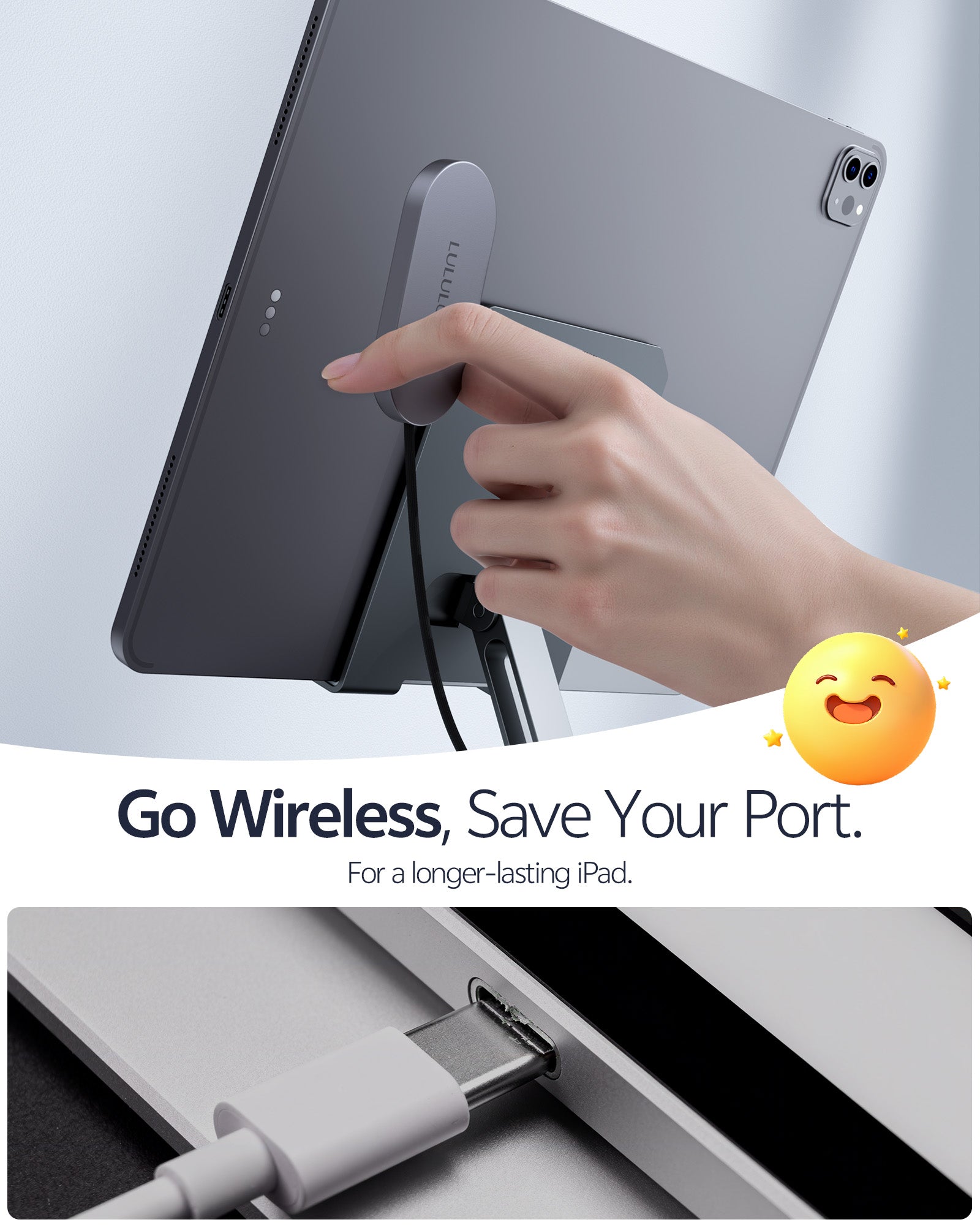 Magnetic Wireless Charger for iPad Pro/Air