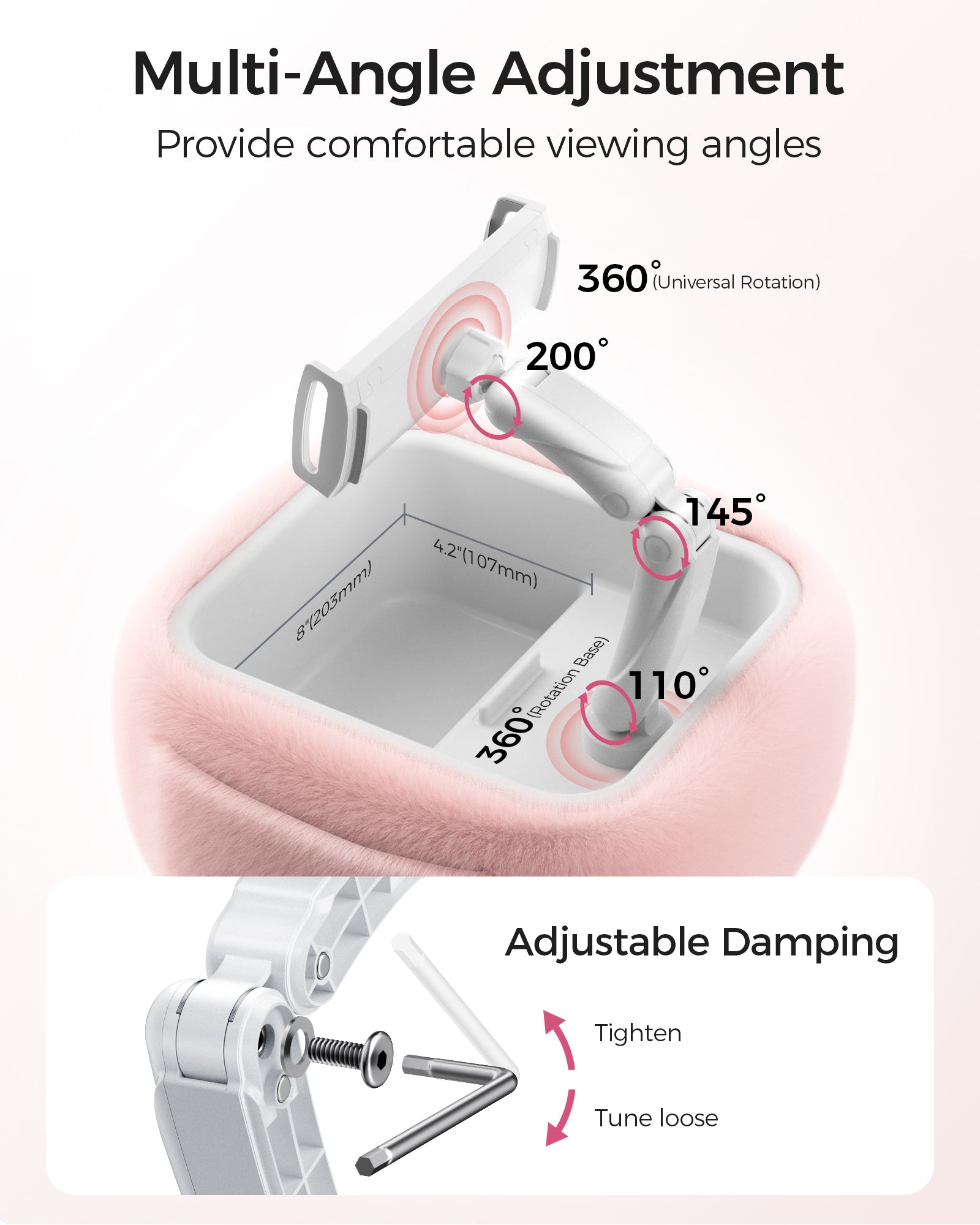 Ultra Fluffy Tablet Pillow Stand