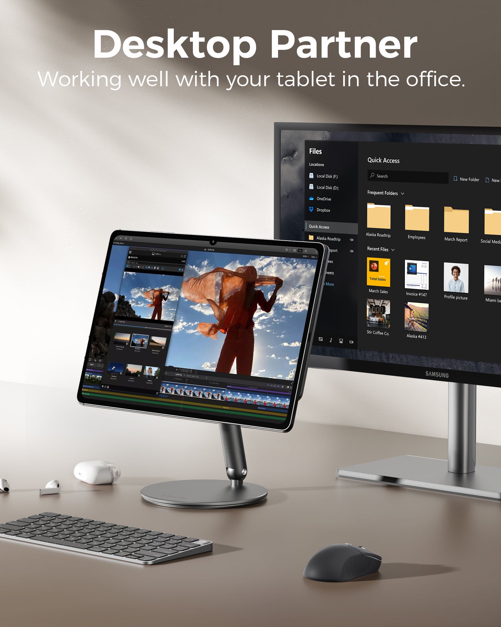 Magnetic Stand for Samsung Galaxy Tab