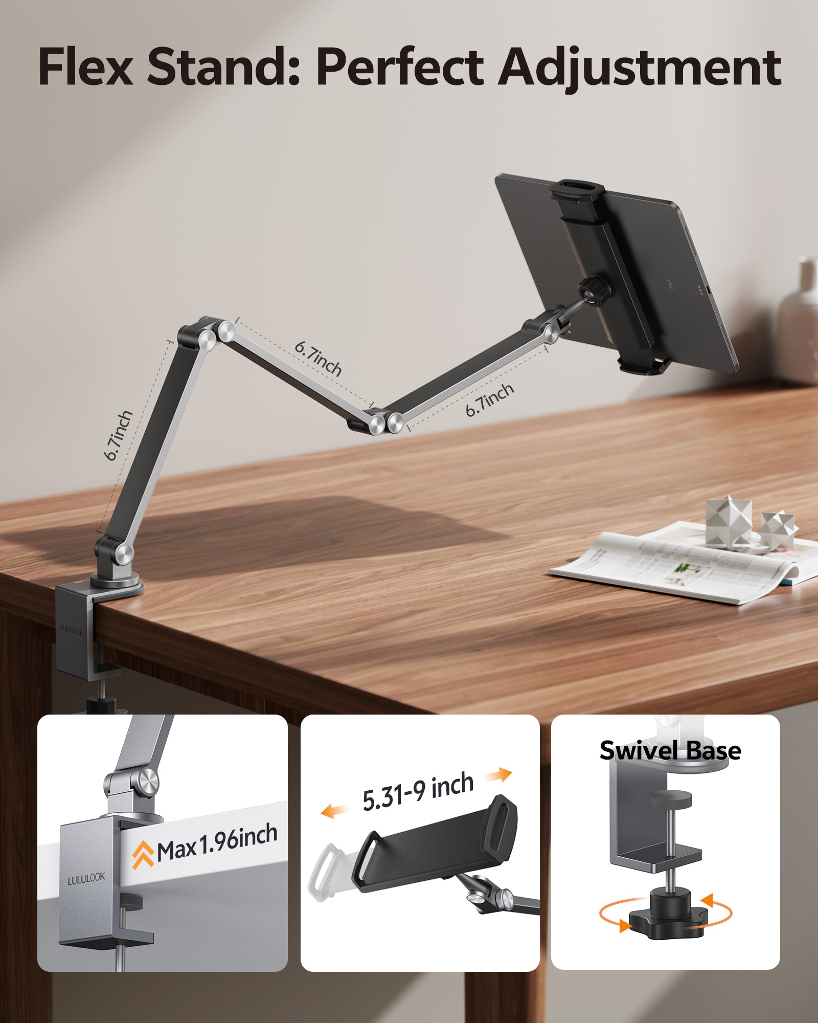 Universal Tablet Phone Arm Mount