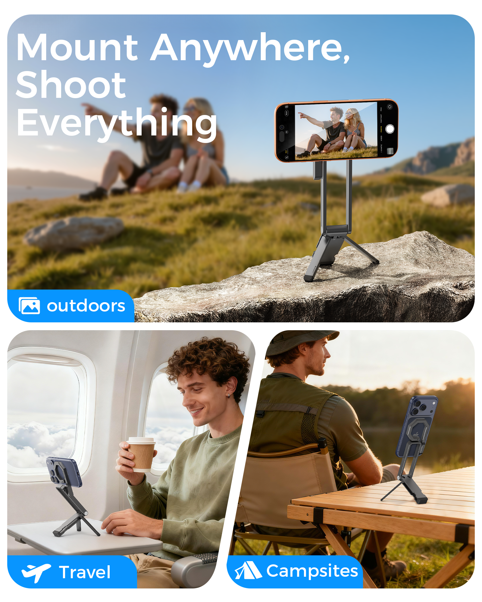 Magnetic Tripod Stand for iPhone