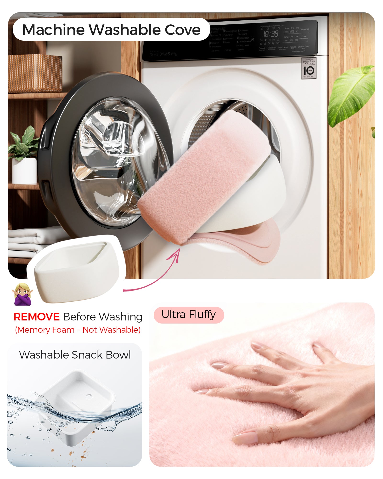 Ultra Fluffy Tablet Pillow Stand