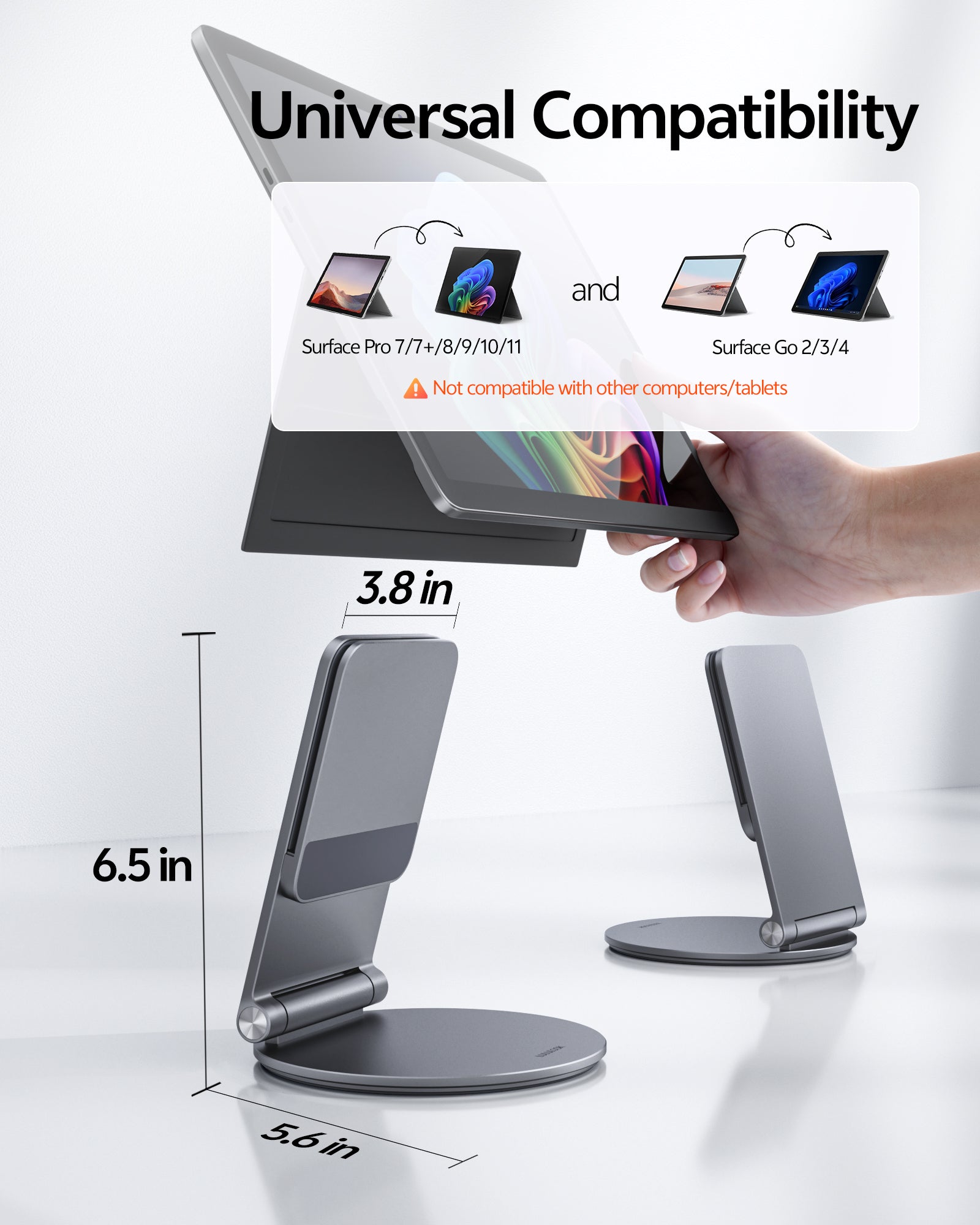 360 Rotating Foldable Surface Pro Stand