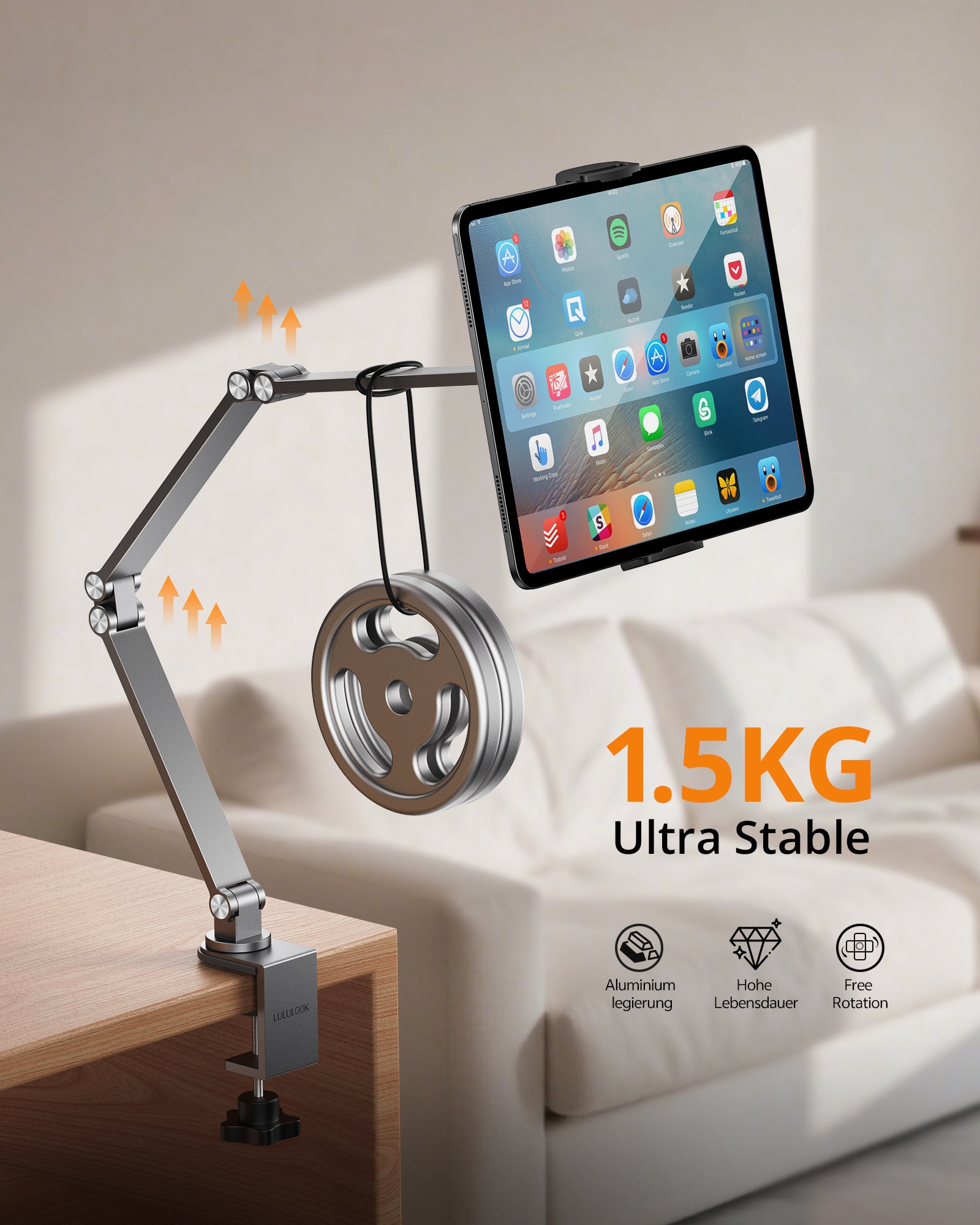 Universal Tablet Phone Arm Mount