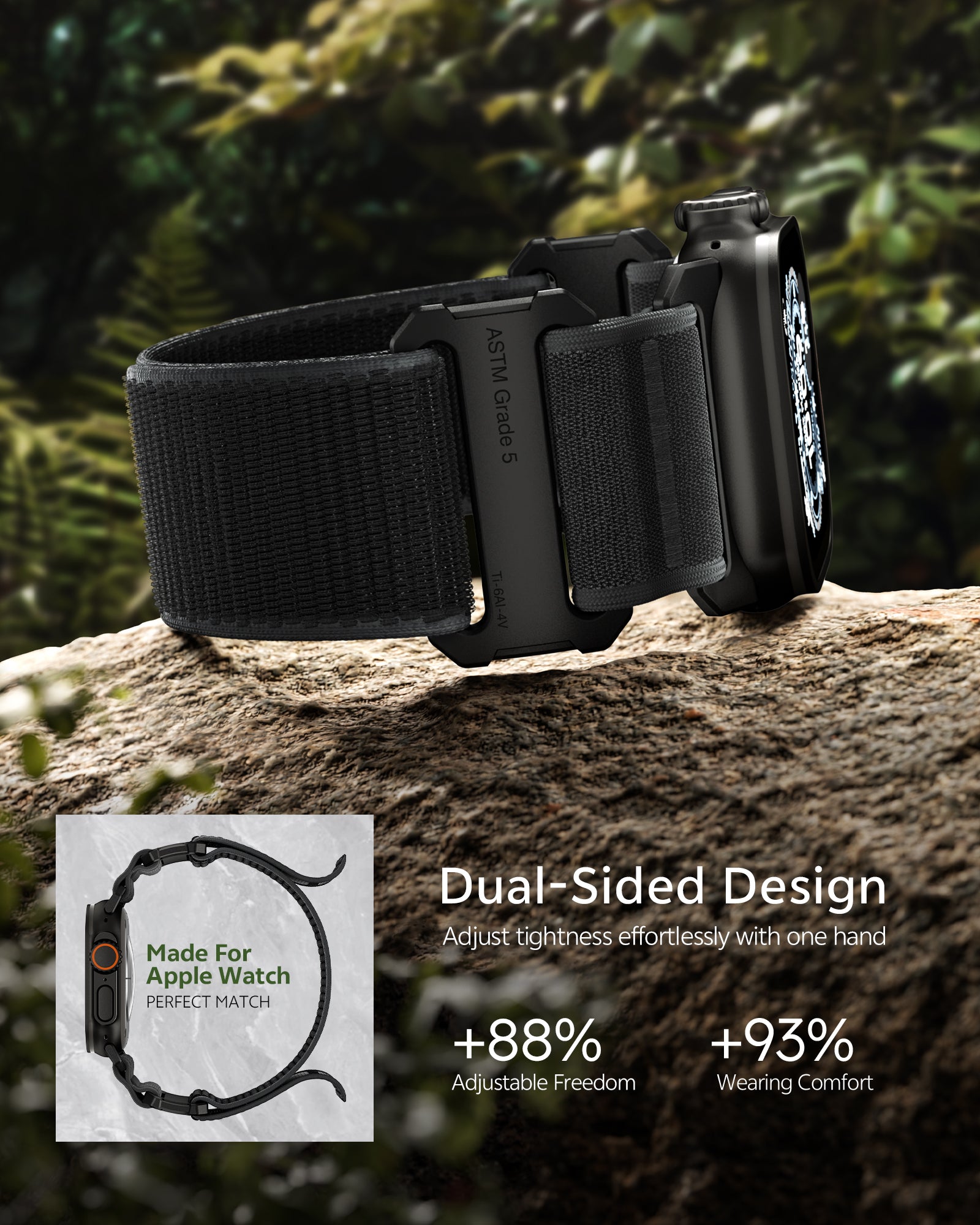 Grade 5 Titanium Nylon Band for Apple Watch