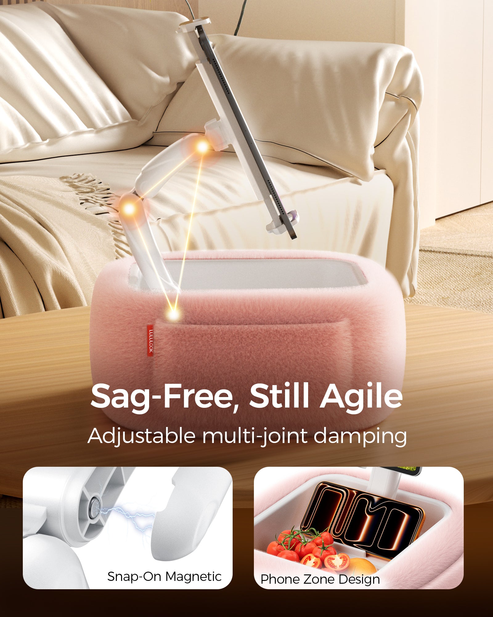 Ultra Fluffy Tablet Pillow Stand