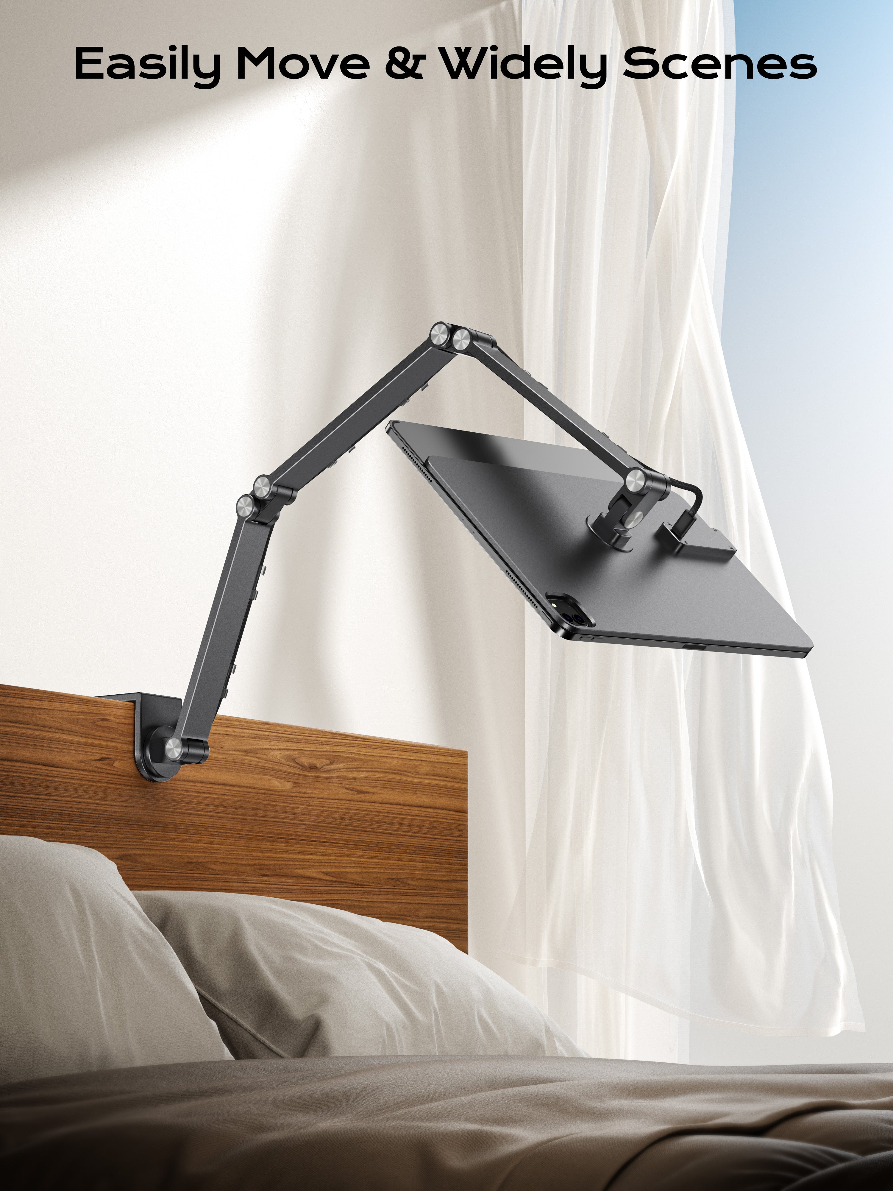 Foldable Magnetic Charging Mount for iPad