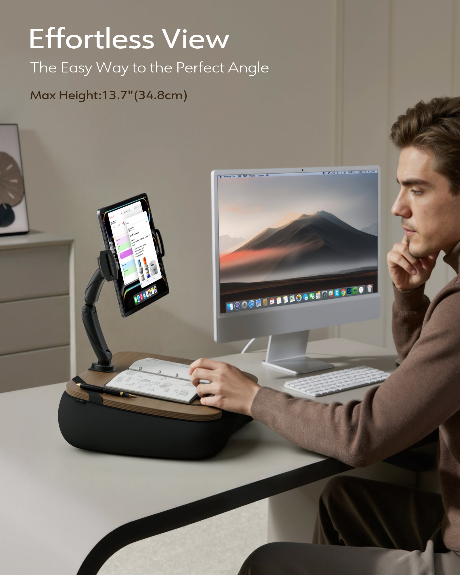 2-in-1 Lap Desk & Kindle Pillow Stand