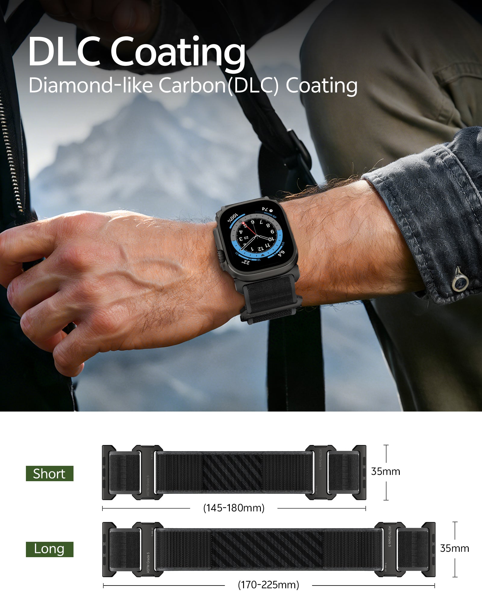 Grade 5 Titanium Nylon Band for Apple Watch