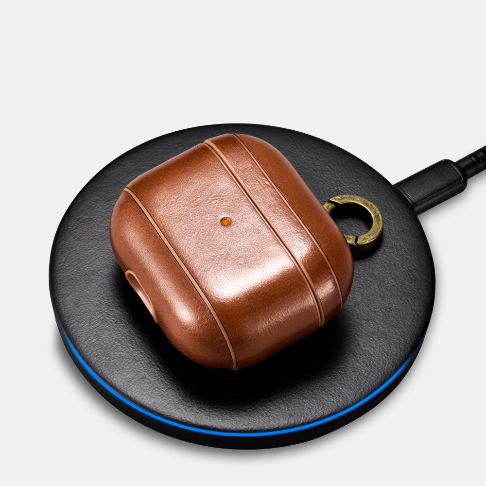 AirPods 3 Leather Case with Keychain
