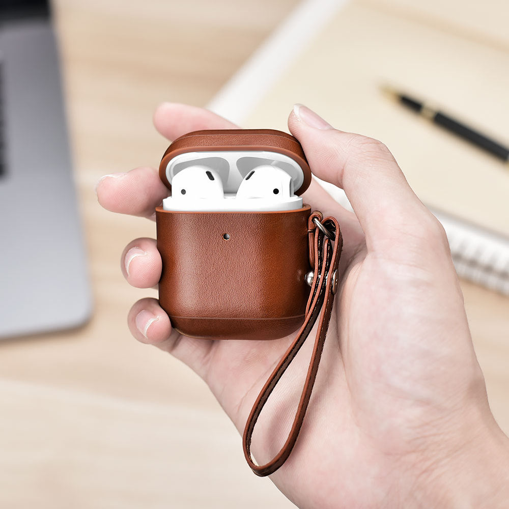 Airpods Leather Case with Strap