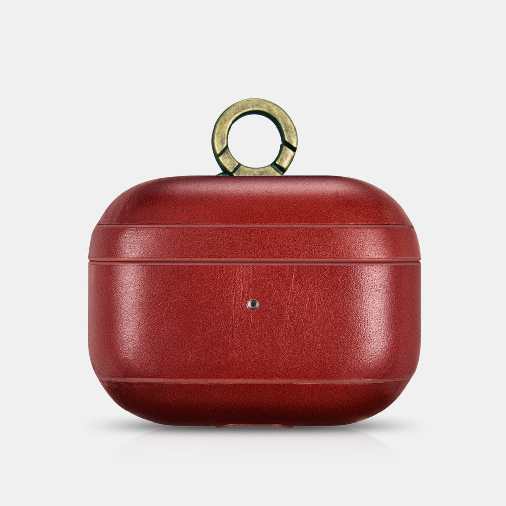 Airpods Pro Leather Case with Keychain