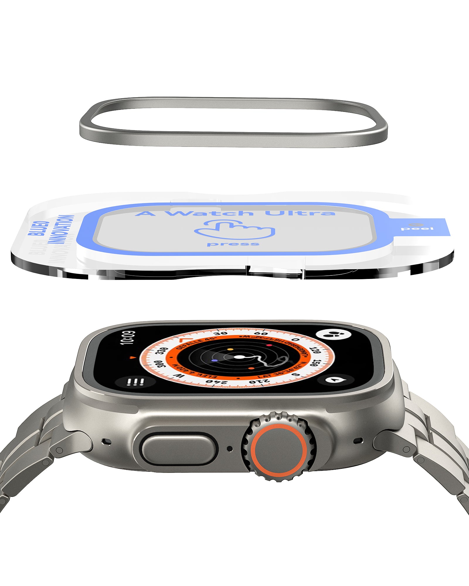 Tempered Glass Screen Protector for Apple Watch Ultra-2 Pack