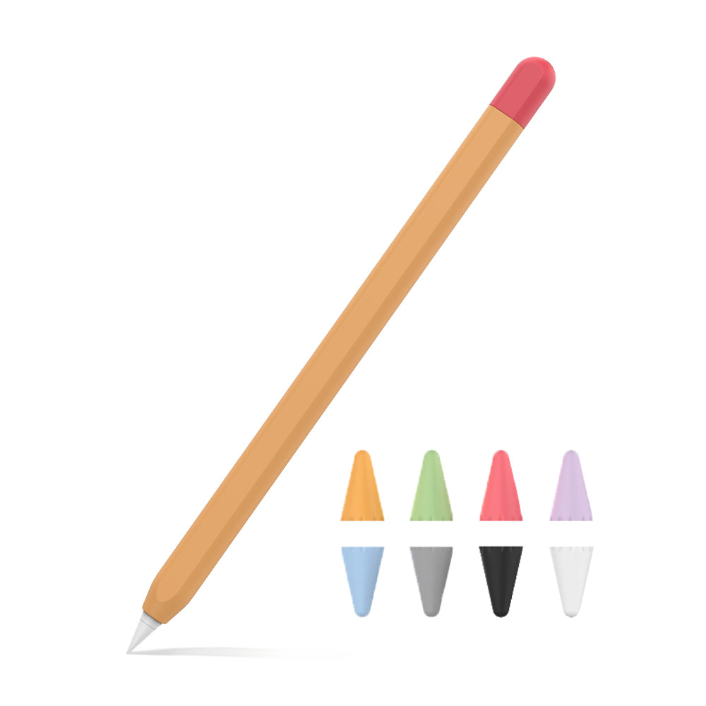 Silicone Case with 8 Nib Covers For Apple Pencil 2