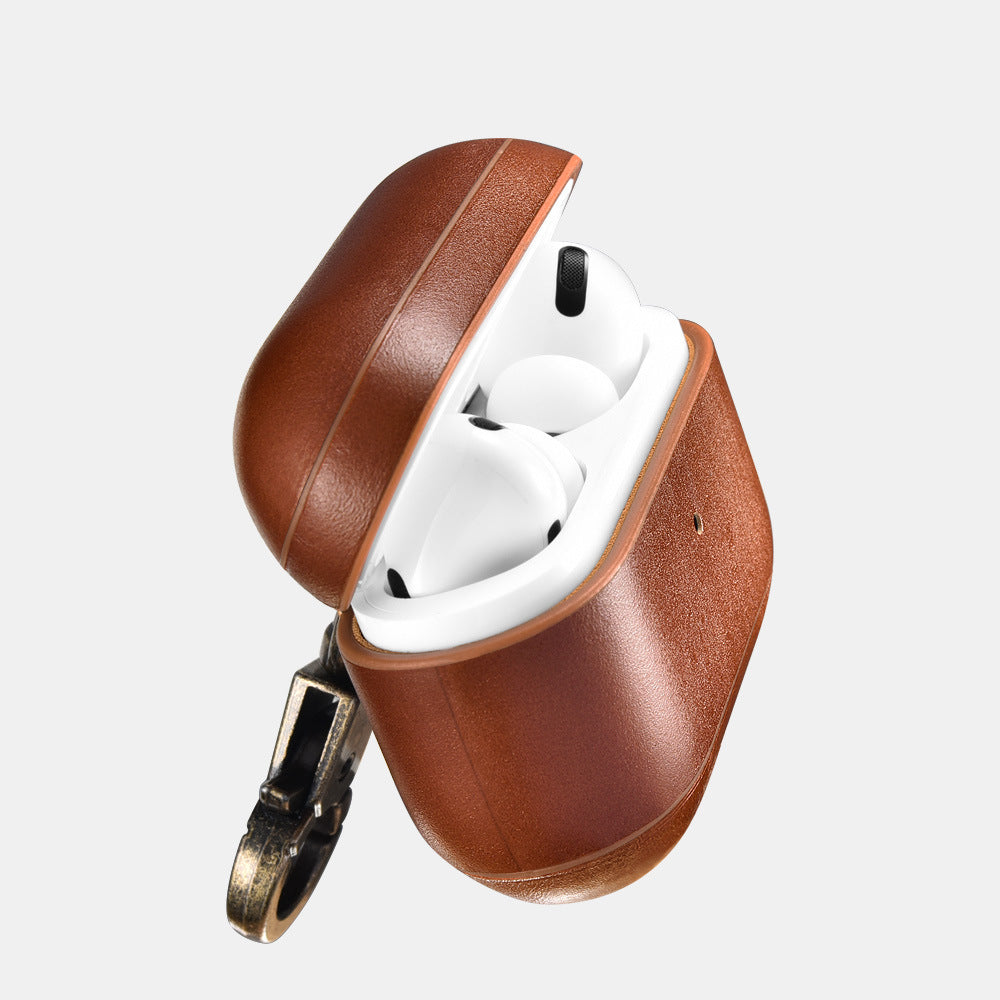 Airpods Pro Leather Case with Keychain