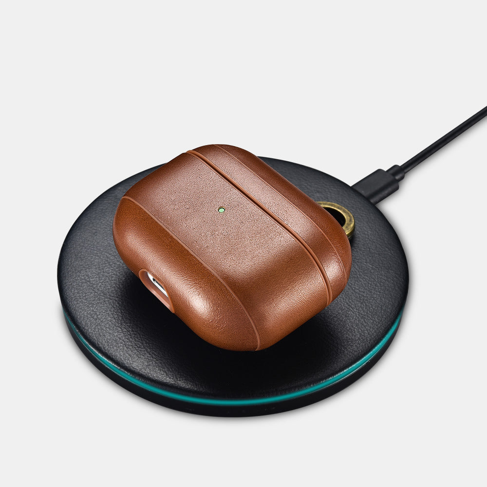 Airpods Pro Leather Case with Keychain