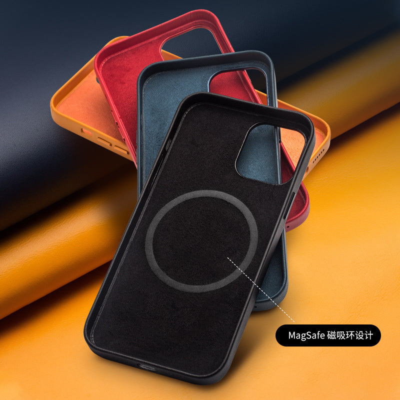 Magnetic Leather Case for iPhone 12 Series