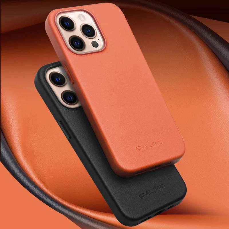 Magnetic Leather Case for iPhone 14 Series