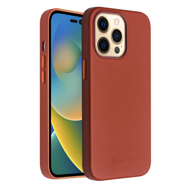 Magnetic Leather Case for iPhone 14 Series