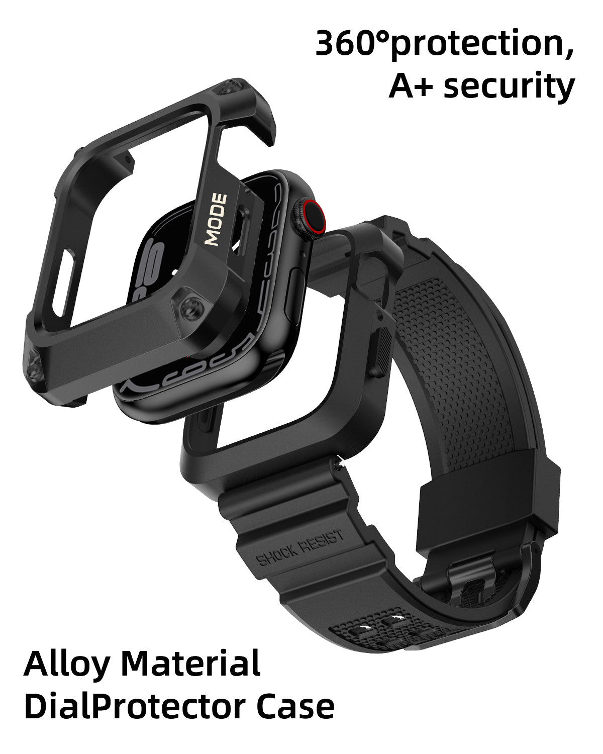 Apple Watch Rugged Metal Case with TPU Strap - Clearance