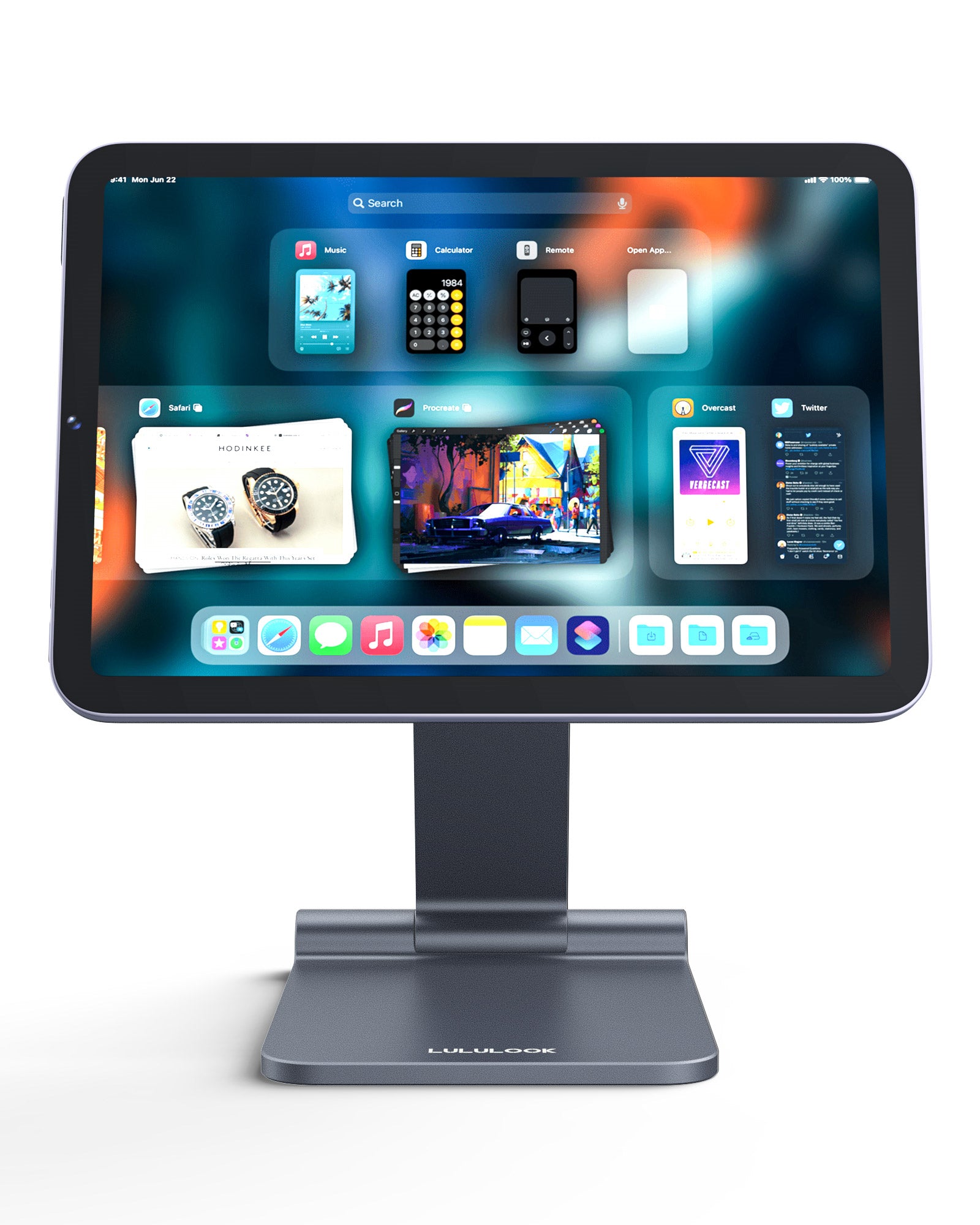 LULULOOK Magnetischer Standplatz Für iPad Pro,360 ° Rotation Basis